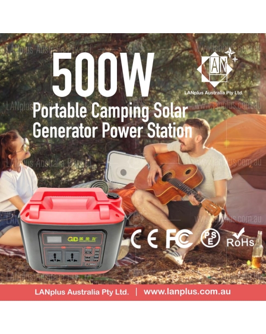 Portable Power Station 500W Solar Generator 486W 135000mAh Fast Charging Backup