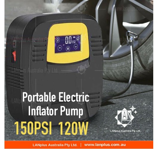 Portable 12V Car Air Pump Compressor Digital Tyre Inflator Pump For 4WD Truck Bike AU