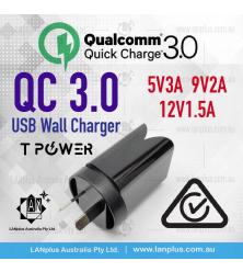 Quick Charge QC 3.0 super fast usb wall charger 18w au adapter saa certified