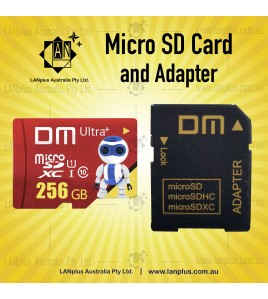 Micro Ultra SD Card MD 256GB Ultra+ Class 10 TF + Adapter
