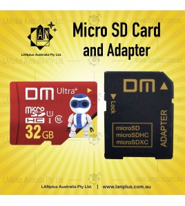 Micro Ultra SD Card MD 32GB Ultra+ Class 10 TF + Adapter