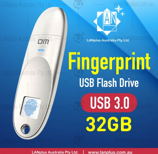 32GB Fingerprint USB 3.0 Flash Drive Metal USB 3.0 Privacy Encrypted Security