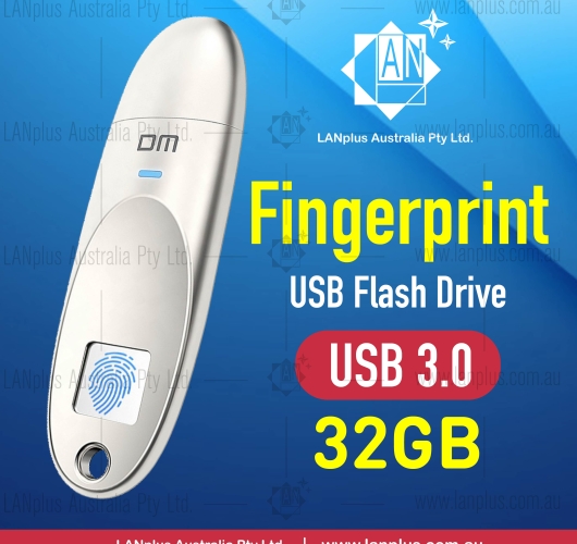 32GB Fingerprint USB 3.0 Flash Drive Metal USB 3.0 Privacy Encrypted Security