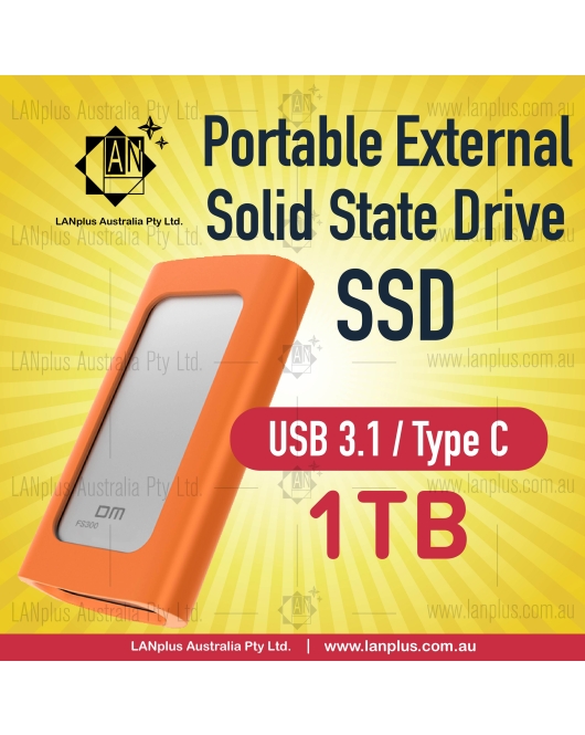 Portable SSD Type C USB 3.1 High Speed 1TB Hard Drive f Mac Windows Android