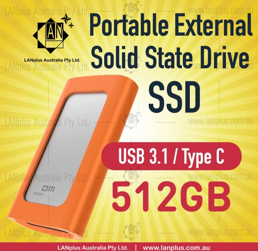 Portable SSD Type C USB 3.1 High Speed 512GB Hard Drive f Mac Windows Android