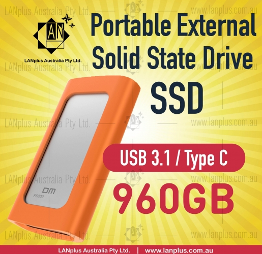 Portable SSD Type C USB 3.1 High Speed 960GB Hard Drive f Mac Windows Android