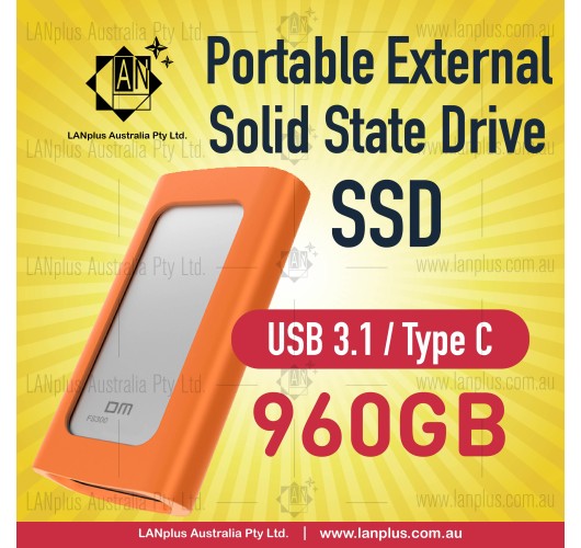 Portable SSD Type C USB 3.1 High Speed 960GB Hard Drive f Mac Windows Android
