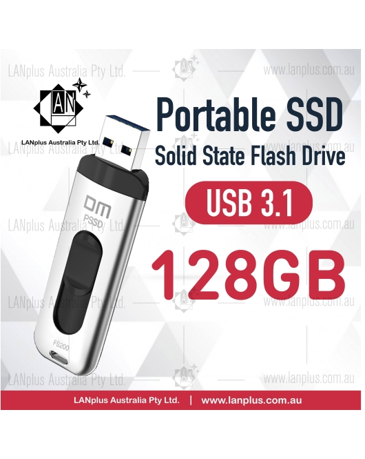 USB 3.1 Portable External SSD Solid State Flash Drive Memory 128GB