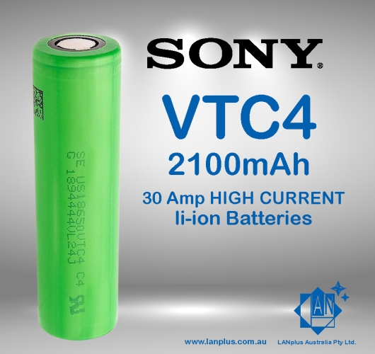 1x Genuine Sony US18650 VTC4 2100mAh li-ion Rechargeable Battery