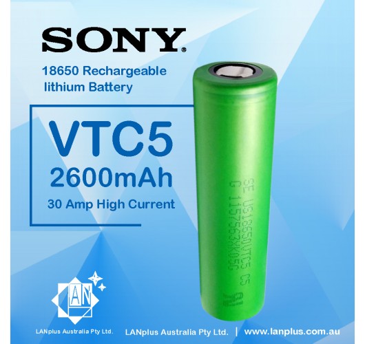 1 x Sony US18650 VTC5 2600mAh li-ion Rechargeable Battery