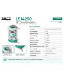 2x SAFT LS14250 3.6V 1/2 AA 1200mAh Lithium Battery Solder Tabs Li-SOCl2