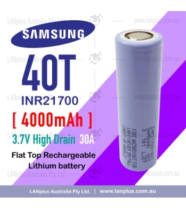 Samsung 40T INR 21700 4000mAh 30Amp Lithium Li-Ion rechargeable battery &gt;30T