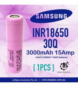 1x Samsung INR18650-30Q 3000mAh 15Amp HIGH CURRENT 18650 batteries