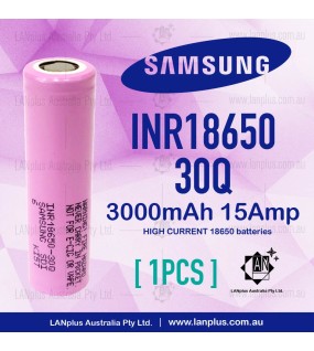 1x Samsung INR18650-30Q 3000mAh 15Amp HIGH CURRENT 18650 batteries