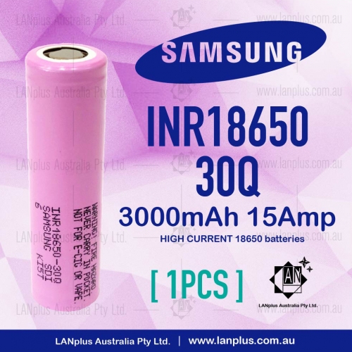 1 x GENUINE Samsung 18650 30Q 3000mAh 20A Battery Rechargeable High Drain 4 Vape 
