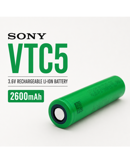 Sony US18650 VTC5 2600mAh 3.7v High Drain 30A Rechargeable li-ion Batteries