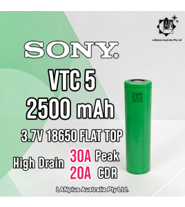 Sony US18650 VTC5 2600mAh 3.7v High Drain 30A Rechargeable li-ion Batteries