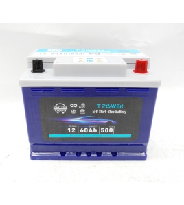 Stop-Start EFB Car Battery 12v 60Ah 500CCA for Honda Volkswagen Skoda Hyundai