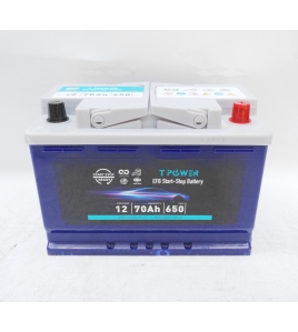 Stop-Start EFB Car Battery 12v 70Ah 650CCA for Toyota Nissan Mitsubishi Hyundai