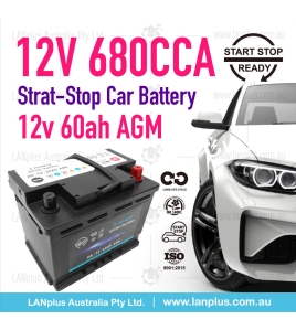Stop-Start AGM Car Battery 12v 60Ah 680CCA f LEXUSE S300 Jeep Compass Hyundai 18-Month AU Warranty