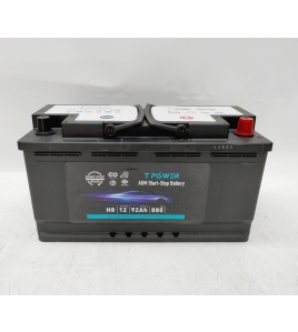 Stop-Start AGM Car Battery 12v 92Ah 880CCA f Volkswagen Hyundai Volvo jeep BMW 18-Month Warranty