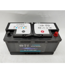Stop-Start AGM Car Battery 12v 92Ah 880CCA f Volkswagen Hyundai Volvo jeep BMW 18-Month Warranty