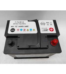 Stop-Start AGM Car Battery 12v 60Ah 680CCA f LEXUSE S300 Jeep Compass Hyundai 18-Month AU Warranty