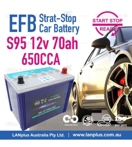 Stop-Start EFB Car Battery S95 12v 70Ah 650CCA F Toyota LEXUS Honda Infiniti AU
