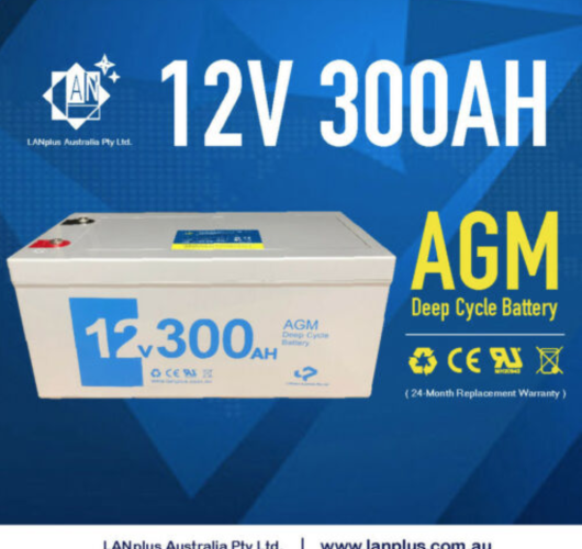 12V 300AH AGM SLA Deep Cycle Battery Caravan Solar Camping Camper 4WD