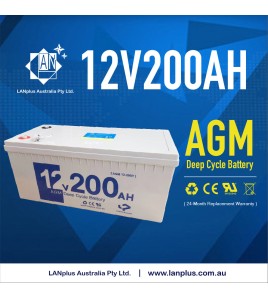12V 200AH SLA AGM DEEP CYCLE BATTERY UPS Marine CARAVAN SOLAR CAMPER 4WD