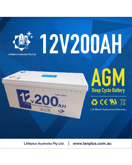 12V 200AH SLA AGM DEEP CYCLE BATTERY UPS Marine CARAVAN SOLAR CAMPER 4WD