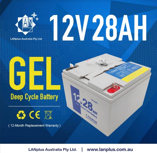 12V 28AH Gel Deep Cycle SLA Battery For Golf Buggy Wheelchair