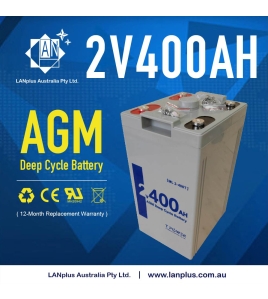 2V 400AH AGM SLA DEEP CYCLE Battery 4 Hybrid/Off-Grid Solar System 12 Years Life