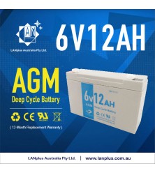 LANplus 6V 12AH SLA battery