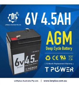 6V 4.5AH AGM SLA  Rechargeable Battery size same as 6v 4ah 6v 5ah