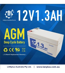12v 1.3Ah AGM SLA rechargeable Battery For UPS, ALARM, TOY CAR, GATE