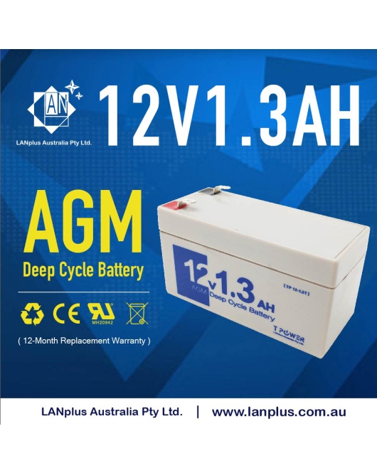 12v 1.3Ah AGM SLA rechargeable Battery For UPS, ALARM, TOY CAR, GATE