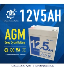 12V 5AH SLA Deep Cycle Battery High Rate - Wholesale (10+ Units)