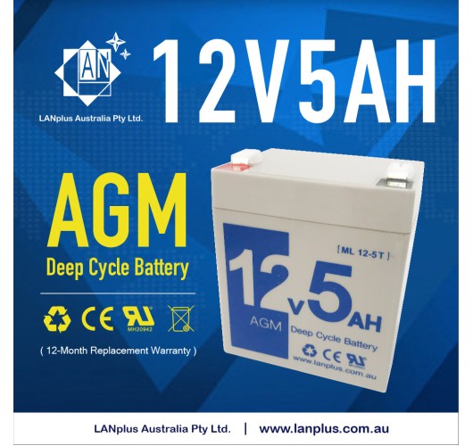 12V 5AH SLA Deep Cycle Battery High Rate