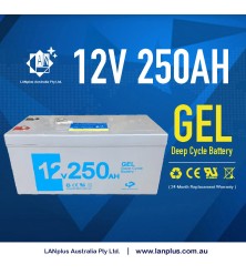 NEW 12V 250AH GEL SLA DEEP CYCLE BATTERY 1200CCA CARAVAN SOLAR CAMPER