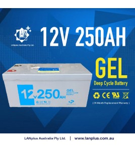 NEW 12V 250AH GEL SLA DEEP CYCLE BATTERY 1200CCA CARAVAN SOLAR CAMPER