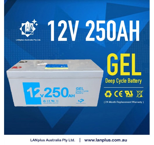 NEW 12V 250AH GEL SLA DEEP CYCLE BATTERY 1200CCA CARAVAN SOLAR CAMPER