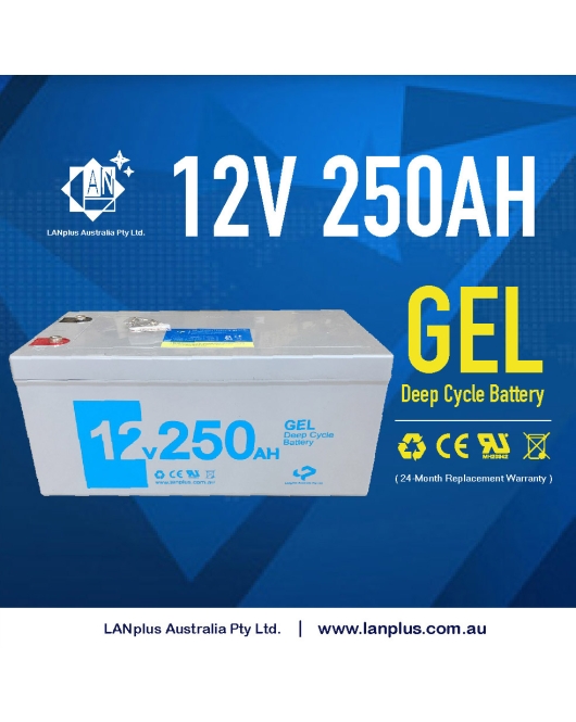 NEW 12V 250AH GEL SLA DEEP CYCLE BATTERY 1200CCA CARAVAN SOLAR CAMPER