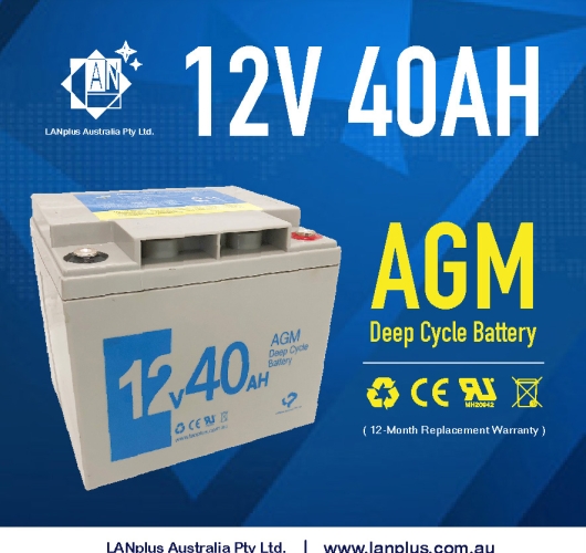 12V 40AH AGM SLA DEEP CYCLE Battery SCOOTER GOLF CART BUGGY wheelchair