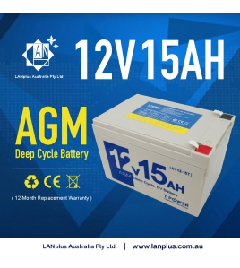 Tpower 12V 15AH F2 Terminal Connection Sealed Lead-Acid Battery