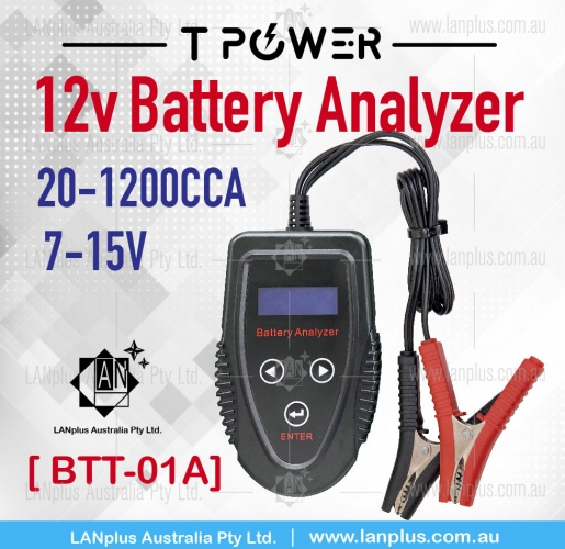 12V Battery Tester Analyzer Tool BTT-01A GEL AGM EFB Start Car battery 20-1200 CCA
