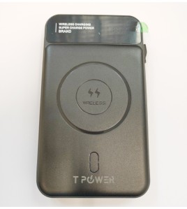 10000mAh Power Bank Magnetic suction wireless Power Bank 5W fast charging with Type-C cable