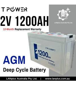 NEW 2V 1200AH Sealed AGM Deep Cycle Maintenance free Solar Battery UPS Storage