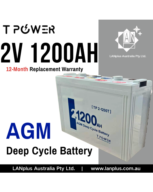 NEW 2V 1200AH Sealed AGM Deep Cycle Maintenance free Solar Battery UPS Storage