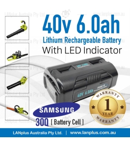40V 6.0Ah Lithium Battery For Ryobi BPL3626 BPL3626D BPL3640 BPL3640D BPL3626